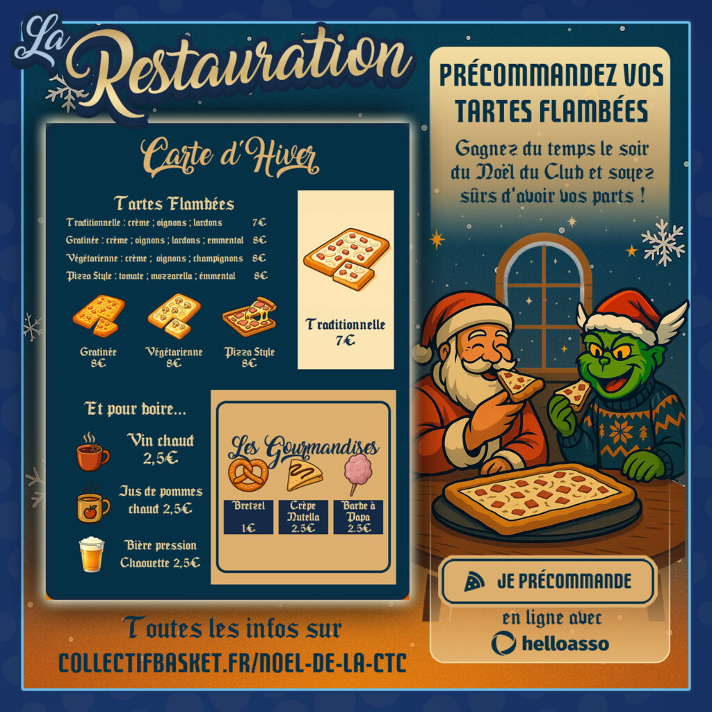 Le Noël du Collectif : Précommandez vos tartes flambées !