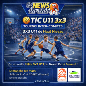 TIC U11 3×3 – Tournoi Inter-Comités