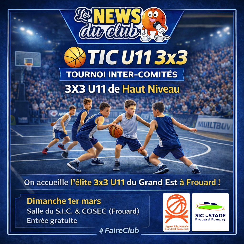 TIC U11 3×3 – Tournoi Inter-Comités